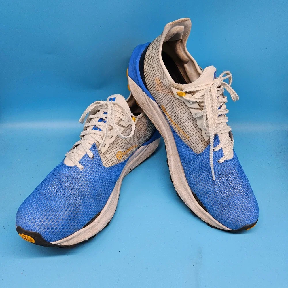The North‎ Face VECTIV Sky Men's Trail Running Shoes Blue Yellow Size 11